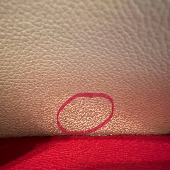 Louis Vuitton Lockme Zippy Wallet Soft Calf Leather 2018 UB4108 Red&Cream COA - Picture 10 of 16